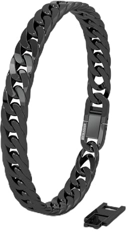 SERASAR Armband Pojkar Svart Herrarmband för Män Rostfritt Stål Smycken Flätat Födelsedagspresent
