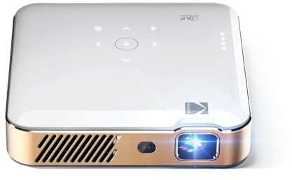 Kodak Luma 500 Mini Projector | 1080p Full HD Portable Outdoor Projector with Wi-Fi, Bluetooth, HDMI & USB | Google TV 11.0 OS, Netflix Certified, Chromecast Built-In, 150 Lumens, 150” Display