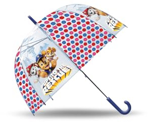 Kids Licensing - Parapluie transparent manuel type cloche de 46 cm Pat' Patrouille pour enfants