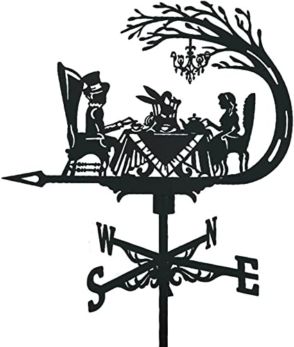 Veleta para cenas a la luz de las velas, veleta para exteriores, cobertizos, techos de patio de hierro, graneros, decoración de patios, indicador de dirección del viento, herramienta de medición