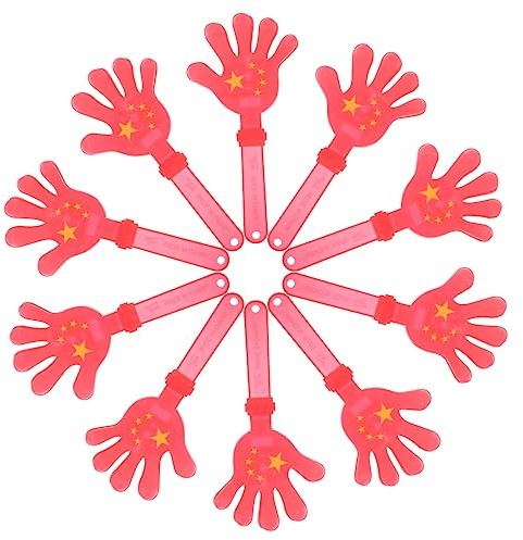 ABOOFAN 10pezzi Batacchi di Plastica per Feste Colorati Clapper Rumorosi Oggetti di Scena per Ragazza e Celebrazioni Leggeri e Facili da Usare