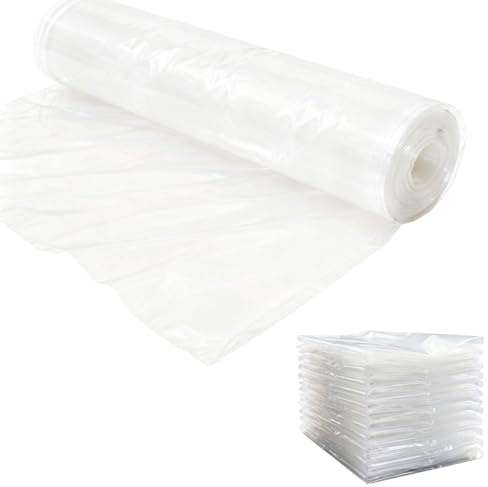 MFLCBK Plásticos Lona para Invernaderos en Polietileno – Efecto Invernadero, Reutilizable y Transparente, Ideal para Huerto, Jardines y Protección de Plantas(Size:5 * 10m/16 * 32.8ft)