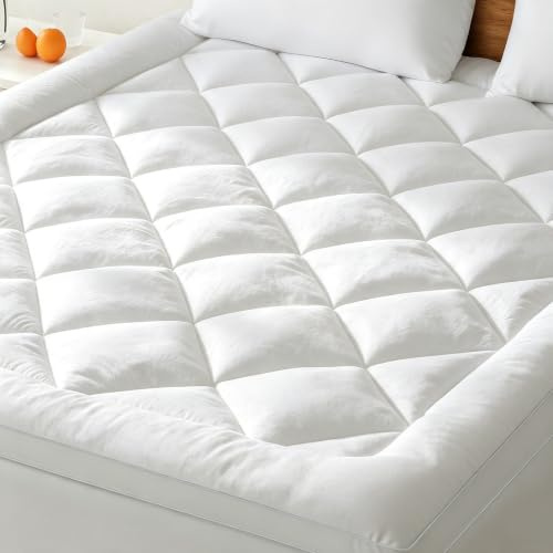 BedStory Surmatelas 140 x 190cm Blanc, surmatelas Ultra-Doux avec Poches Profondes, protège-Matelas Lavable en Machine, adapté aux Matelas jusqu'à 40 cm d'épaisseur