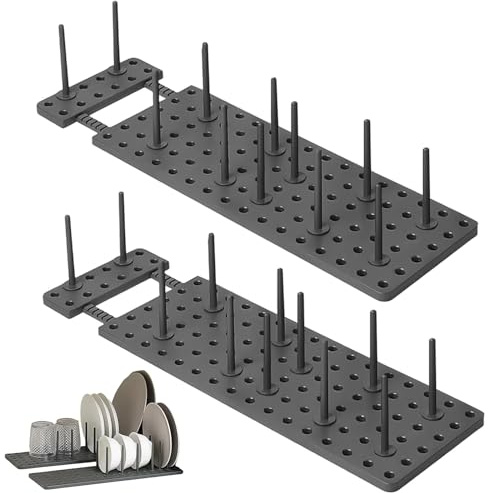 PARFCO Organizador Sartenes y Ollas Cajón Ajustable 40-54 cm, 2 Piezas
