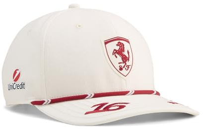 PUMA Scuderia Ferrari F1 Cappellino Special Edition Monaco GP 2026 Charles Leclerc - off White - Taglia Unica