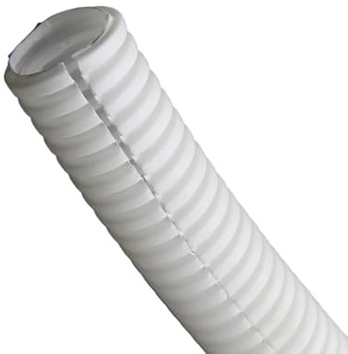 Flessibilità del manicotto protettivo tubo corrugato in plastica flessibile filo isolato in PP da 5 metri(White,AD 11.6 x ID 8mm)