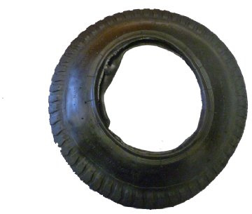 KetoPlastics 3.50-8 Tyre and Innertube for Wheelbarrows Black