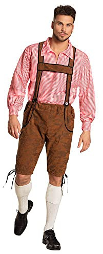 Boland - Costume de Werner avec t-shirt et pantalon | Costume avec salopette pour les soirées à thème et le carnaval