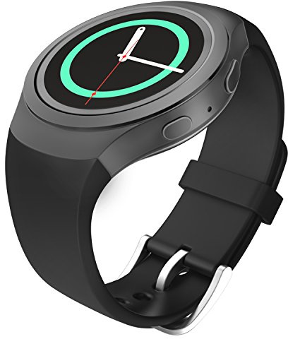MoKo Cinturino Sportivo Compatibile con Samsung Gear S2 SM-R720/SM-R730 | Silicone Morbido, Impermeabile e Traspirante, per Uomo e Donna