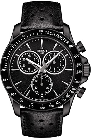 Tissot Men's Quartz Stainless Steel Casual Watch, Color:Black (Model: T1064173605100)