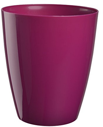 Erhard-Trading Orchideentopf Ornella Blumentopf Pflanztopf Topf Übertopf 15cm Kirschrot Kunststoff