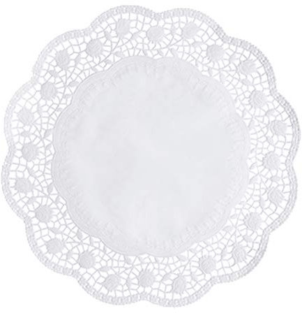 PAPSTAR 8 Tortenspitzen rund Ø 33 cm Weiss, Sie erhalten 25 Packungen á 8 Stück (insgesamt 200 Stück)