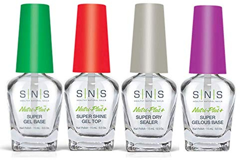 SNS Liquids Kit - GELOUS Base, Sealer Dry, Base, TOP