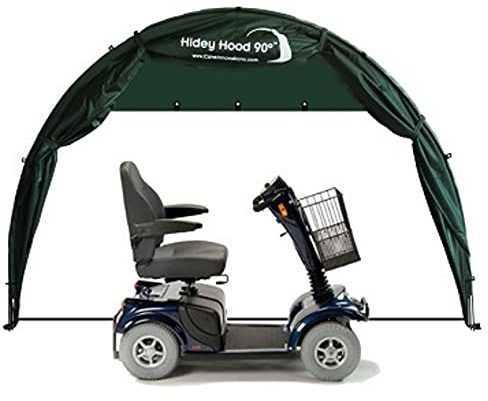 Mobility Scooter Covers | 2.5m (8ft, 3) Wide Cover for Outside Storage | Waterproof Rain Canopy For Mobility Scooters | Outdoor Shelter Store | Hidey Hood 90 Garden Storage Cover