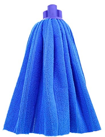 Tradineur - Fregona microfibra ecologica ballarina de 12x15 cm.Microfibra para fregona.Fregona para higiene y limpieza del hogar.(Colores surtidos)