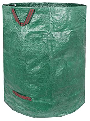 EPISENT | Reusable Heavy Duty Garden Waste Sack | 2 Bags | 150L | Green Garden Waste Bag with Handle | Waterproof & Reusable