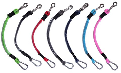 NETPROSHOP Anbindestrick für Pferde Transport zur Verwendung im Anhänger 90 cm lang, Farbe:Türkis