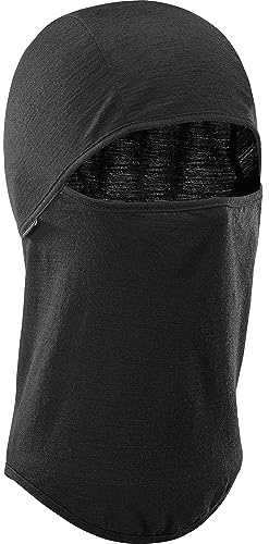 Salomon Balaclava Pasamontañas Accesorio de invierno Unisex, Calidez protectora, Estilo clásico y funcionalidad, Prestaciones completas, Deep Black, Talla Única