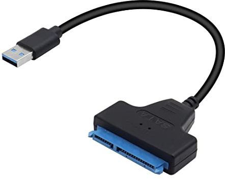 Yacsejao USB 3.0 SATA III Festplattenadapterkabel für 6,3 cm SSD & HDD Datenübertragung, unterstützt UASP