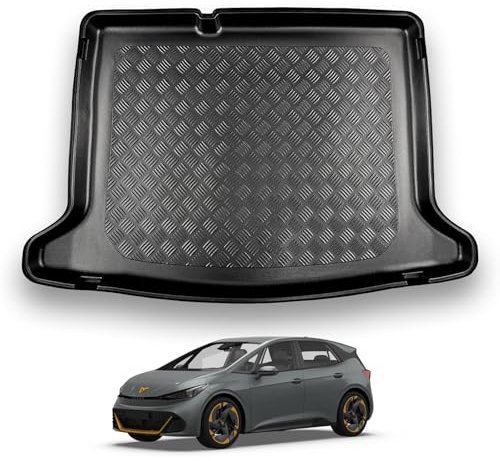 NOMAD Boot Liner Mat for Cupra Born 2021+ [non-adjustable boot floor] | Tailored PE Car Boot Protector Tray, Waterproof Raised Edge Trunk Mat, Easy Clean Cargo Floor Liner