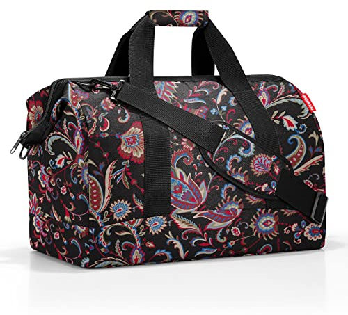 reisenthel Allrounder L Paisley Black Vielfältige Doktortasche zum Reisen, für die Arbeit oder Freizeit Mit funktional-stylischem Design
