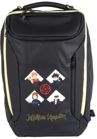 Konix Jujutsu Kaisen Zaino con tracolla per il trasporto e la protezione del laptop da 17 - Volume 27 l - Nero
