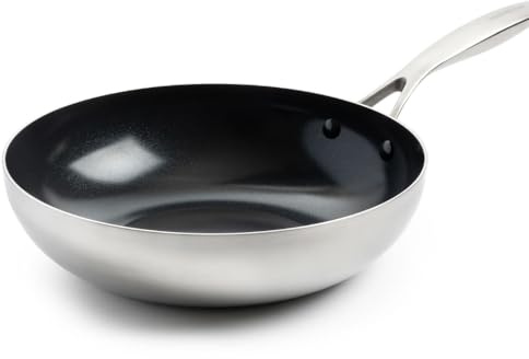 Greenpan Geneva 3-Ply Stainless Steel Non-Stick 28cm Wok