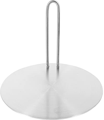 Hemoton Induction Heat Diffuser Plate Stainless Steel Cooking Adapter for Non-Induction Cookware Professional Heat Converter Disk Easy to Use and Store