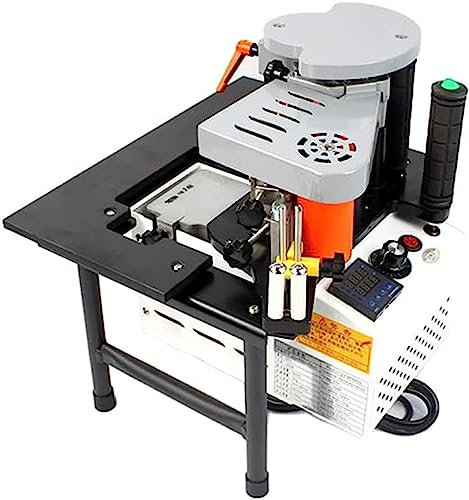 ALSUP Chapeadora de Cantos portátil, encoladora de Cantos de PVC de Doble Cara para carpintería de 1-6m/s, 1200W Suministros de construcción, Revestimiento de Doble Cara