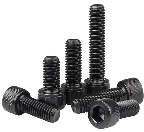 Qrity 20 Piezas Tornillos Cilíndricos con Hexágono Interior, M4 x 20 mm Cabeza Cilíndrica Con Hueco Hexagonal, Acero al Carbono Cabeza de ZóCalo Hexagonal, Rosca Completa