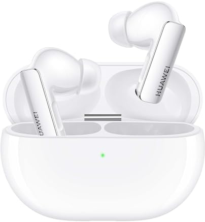 HUAWEI FreeBuds Pro 3 Auriculares Inalámbricos, Sistema de Sonido Hi-Res Dual Driver, Cancelación de Ruido Inteligente, Llamadas de Mayor Calidad, Batería hasta 31 Horas, Android & iOS, Blanco