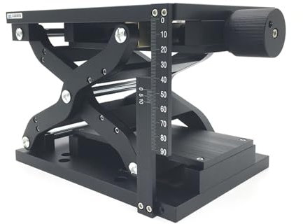 ZERVA Manueller Z-Achsen-Scherenschiebetisch, vertikale Hubplattform, linearer Tisch, 60 mm, 120 mm Hub, 30 kg Last (Size : 60mm Stroke)