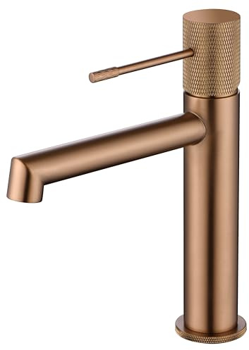 Mice Einhebelmischer für Waschbecken, moderne Wasserhähne, Einhebelmischer für Waschbecken, mattes Chrom, Serie Line