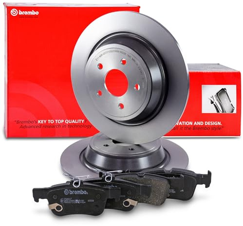 BREMBO COATED Bremsenset Hinterachse inkl. Bremsscheiben Hinten Ø316mm voll | Kompatibel mit: FORD KUGA II, KUGA II VAN, MONDEO V Turnier