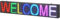 VEVOR Insegna luminosa a LED programmabile, Cartellone pubblicitario a scorrimento a colori P10 RGB, testo personalizzato, Controllo WiFi USB, Messaggio per negozio, bar, pubblicità, 99x19 cm
