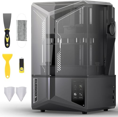 ELEGOO Saturn 4 Ultra MSLA 3D Drucker, Intelligenter Resin Drucker mit Schnellem Druck, AI-Überwachung, Fernsteuerung, Auto-Leveling, Großem Druckbereich von 218,88 x 122,88 x 220 mm³
