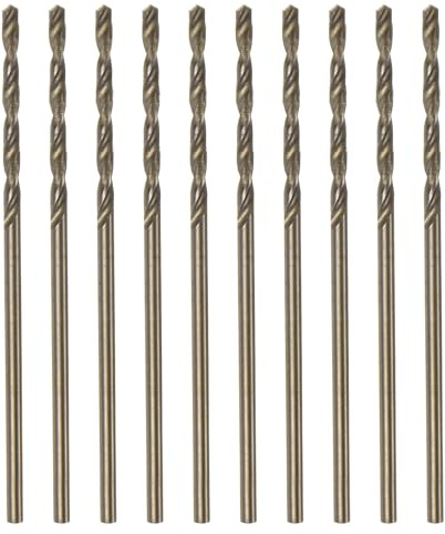 QUARKZMAN 10 Stück Metallbohrer 1,3 mm M35 HSS Cobalt Spiralbohrer Werkzeug für Edelstahl, Kupfer, Holz, Kunststoff und andere harte Materialien
