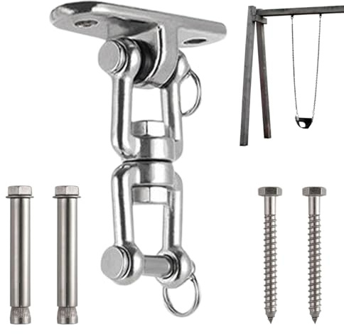 Supports de balançoire robustes, crochets pivotants à 360° pour porche, aire de jeux, jardin, intérieur/extérieur