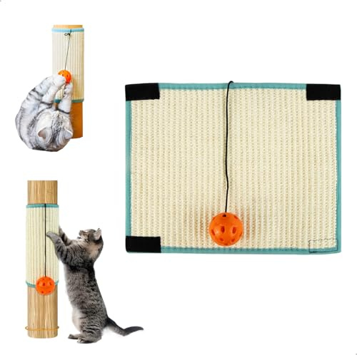 Griffoir pour Chat Griffoir pour Chat Sisal Chats Gratter Tapis Griffoir Pied de Table griffoir Felin Pied de Table Protection Canape Felin Anti Griffe Résiste à l'abrasion
