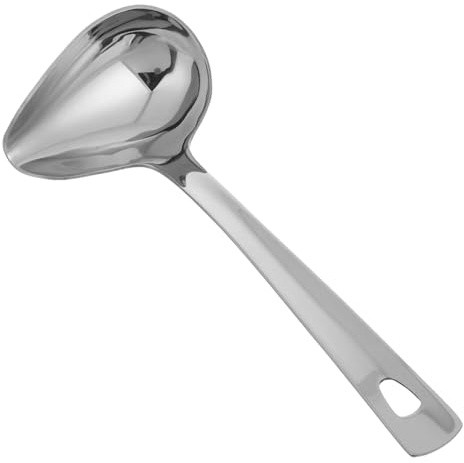 STOBAZA Mestolo per Salse in Inox Resistente con Beccuccio Versatile per Servire Salse Zuppe e Condimenti Facile da e Design per Quotidiana
