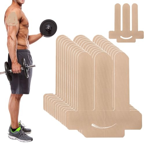 Hhaoysogd 12 Stück Kinesiotapes Vorgeschnitten for Schulter, Wasserfestes kinesiotape für Schulter Schmerzlinderung, Original Baumwolle Schulter Tape, für Schulter Unterstützung & Sport (Farbe)