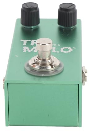 Jeffergarden Pedal de Guitarra Trémolo, Efectos de bajo con Conmutación de Canal, Pedal de Trémolo para Señal Pura de Aleación de Aluminio, Construcción Robusta, Transporte Conveniente, Simple y