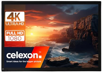 celexon Toile rétroprojection Mobile Expert Plein air 100 | 203x152 cm 4:3 | 4K Full HD | Toile de Remplacement ou Changement pour Écran de Projection sur Cadre Pliable Mobile Expert