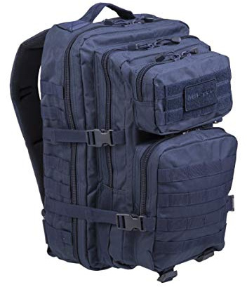 Mil-Tec MOLLE taktisk överfallsryggsäck, 36 liter, mörkblå, stor