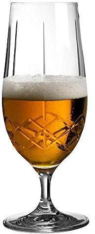 Urban Bar Pilsner Glass, Ginza Tall Cuts, Lead Free Crystal Cut Glass Beer 46cl Model No UB4832