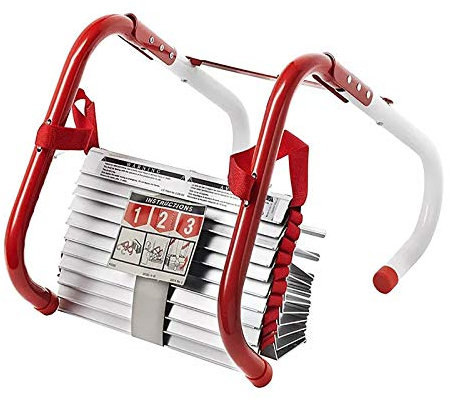 Xiaohong Échelle De Secours Incendie,Sauvetage Pliable Échelle De Corde en Nylon Et Alliage D'aluminium Adultes S'échappent De La Fenêtre Et du Balcon, Capacité De 450 Kg (4M / 7.5M / 10M)