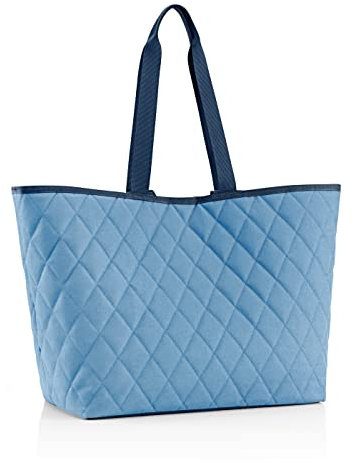 reisenthel classic shopper XL rhombus blue Geräumige Shopping Bag und edle Handtasche in einem Aus wasserabweisendem Material