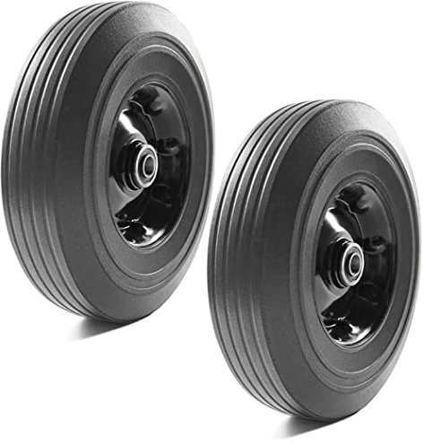 Ruota Piena per Carriola Gomma piena Antiforatura 4.10/3.50-4 Ø 255 mm, Foro Asse Ø 16mm