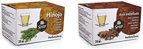 Ship HINOJO infusion 25bolsitas & ANIS ESTRELLADO infusion 25bolsitas