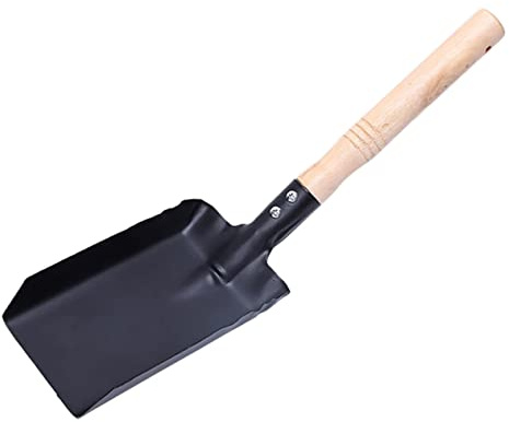 Homoyoyo Soot Fireplace Shovel Snow Shovel Litter Cleaning Hand Plant Small Iron Coal Oven ash Mini dust pan Garden Scoop Mini Handle Digging Stove